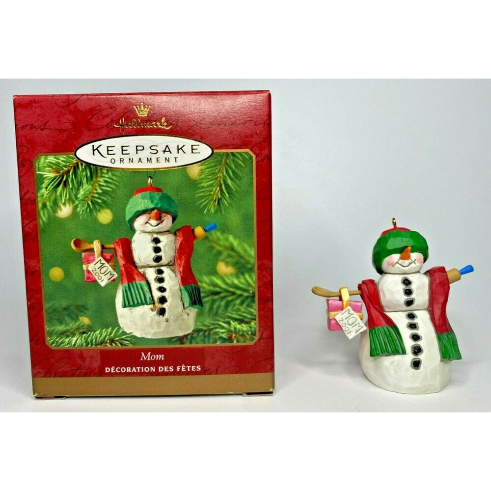 2001 Hallmark Mom Snowman Ornament U65/8415